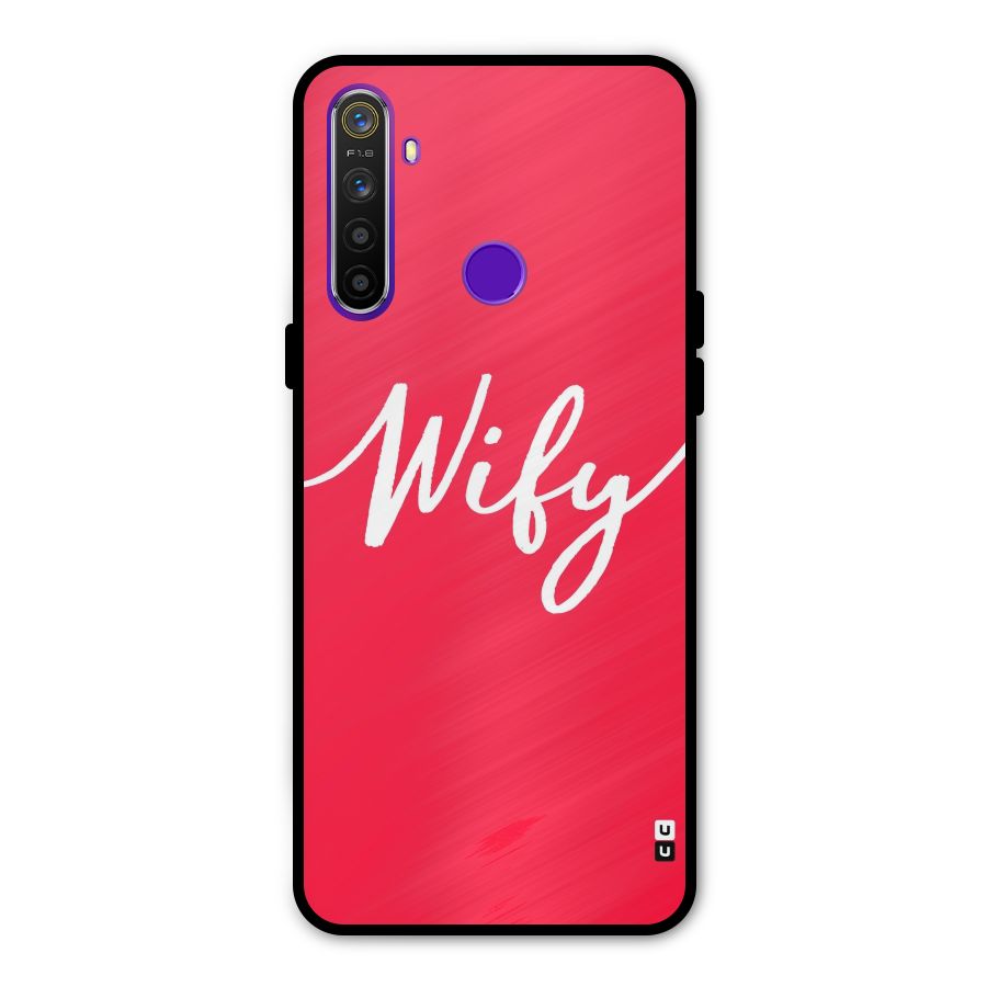 Wify Glass Back Case for Realme 5s