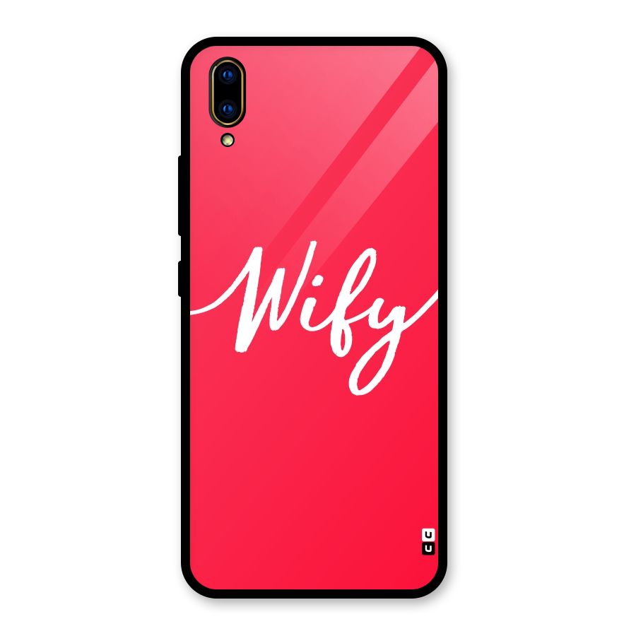 Wify Glass Back Case for Vivo V11 Pro