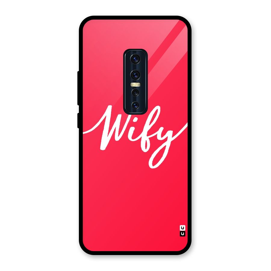Wify Glass Back Case for Vivo V17 Pro