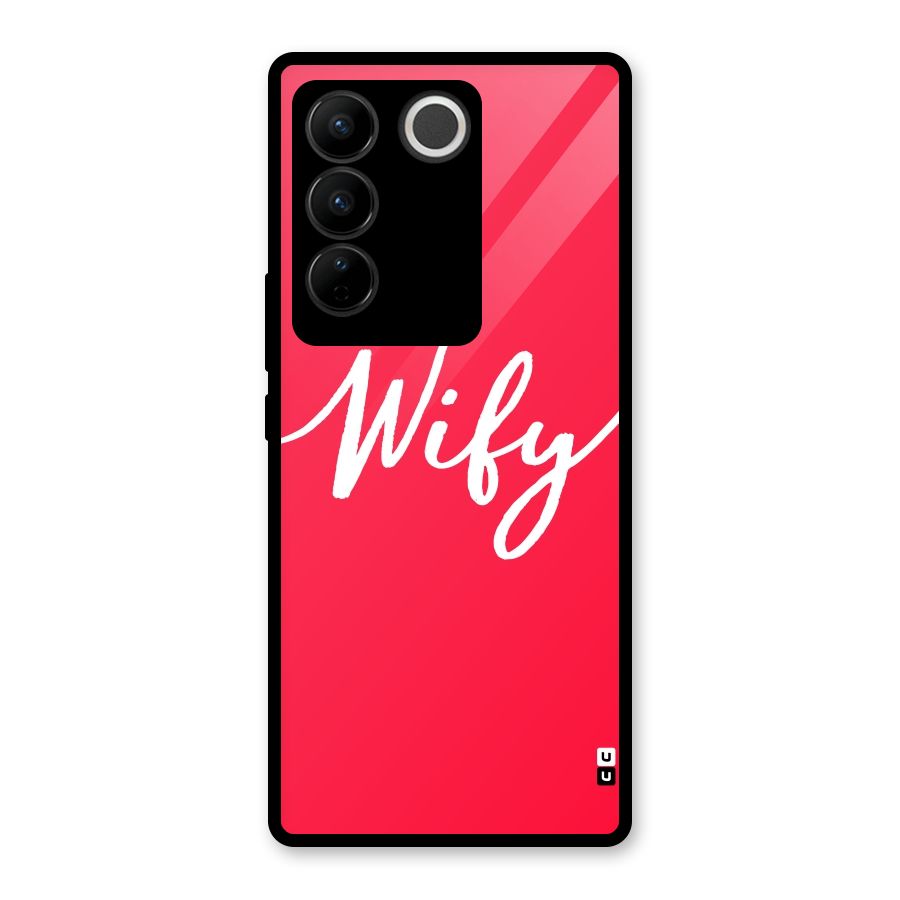 Wify Glass Back Case for Vivo V27 Pro