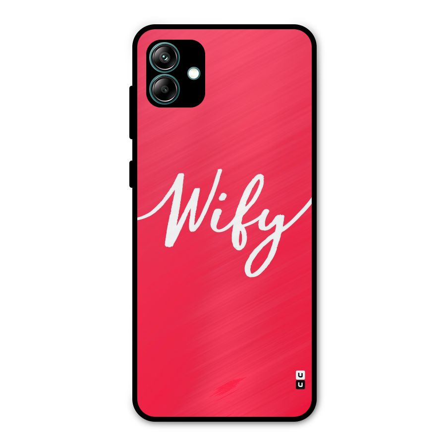 Wify Metal Back Case for Galaxy A04
