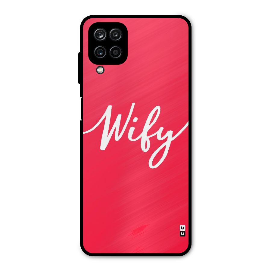 Wify Metal Back Case for Galaxy A12