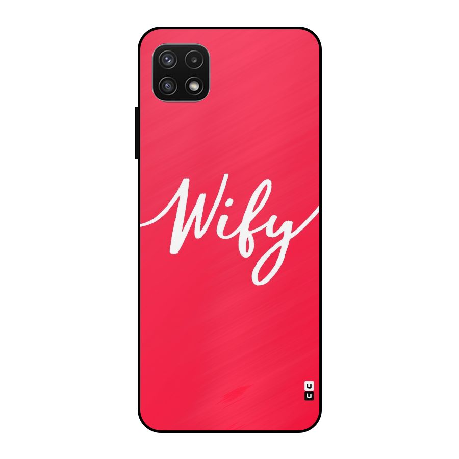 Wify Metal Back Case for Galaxy A22 5G