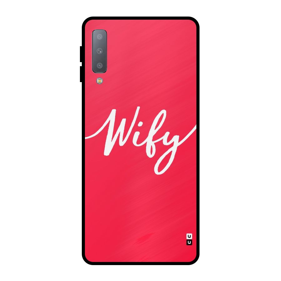 Wify Metal Back Case for Galaxy A7 (2018)