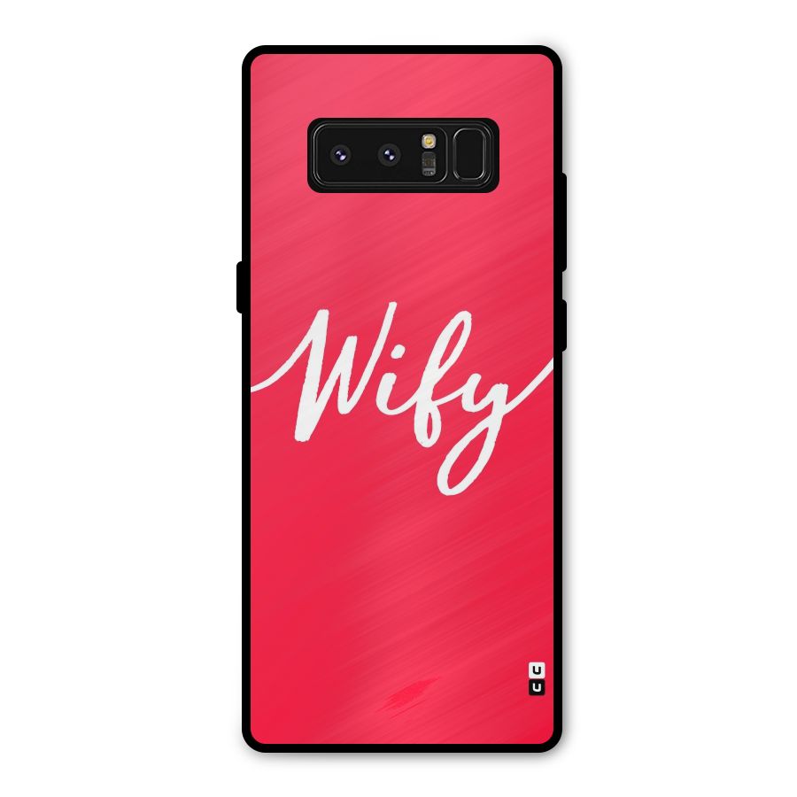 Wify Metal Back Case for Galaxy Note 8