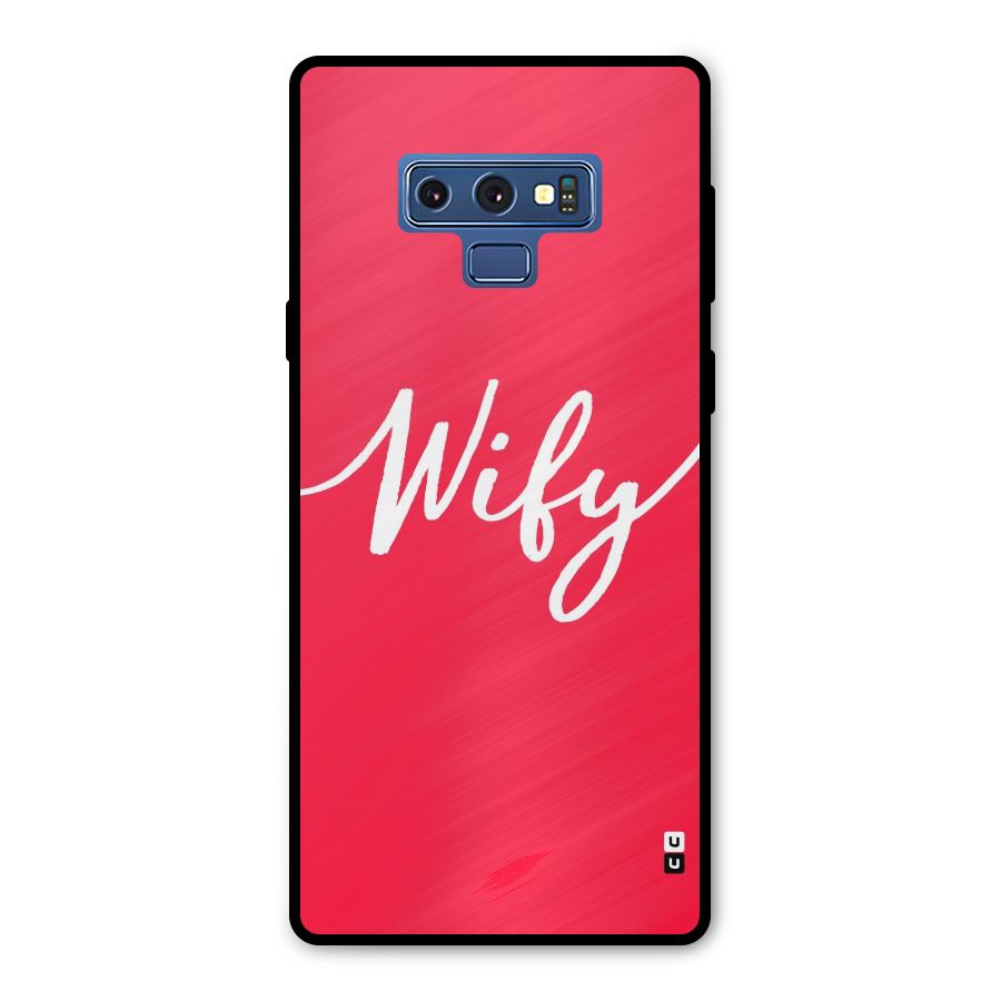 Wify Metal Back Case for Galaxy Note 9