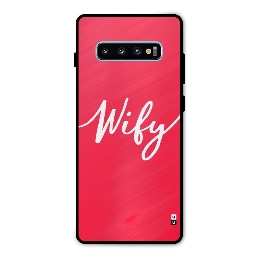 Wify Metal Back Case for Galaxy S10 Plus