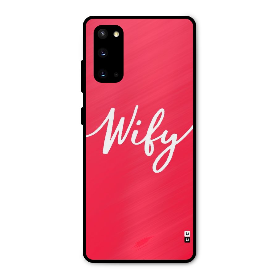 Wify Metal Back Case for Galaxy S20