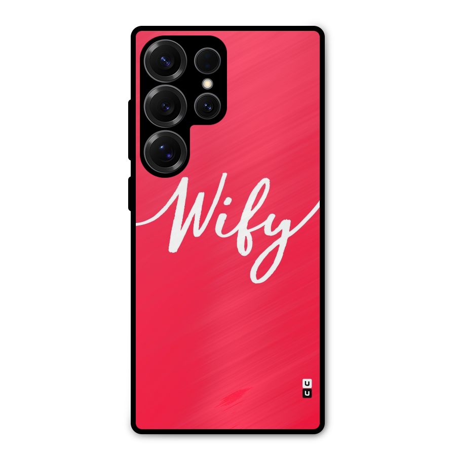 Wify Metal Back Case for Galaxy S25 Ultra