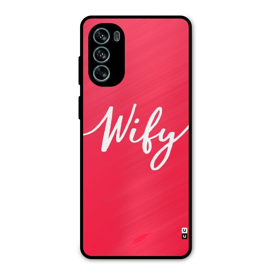 Wify Metal Back Case for Moto G62