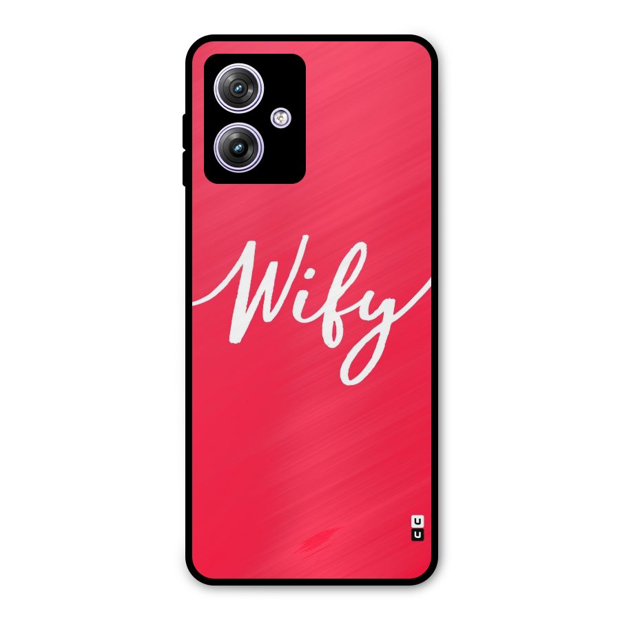 Wify Metal Back Case for Moto G64