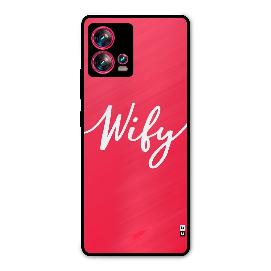 Wify Metal Back Case for Motorola Edge 30 Fusion