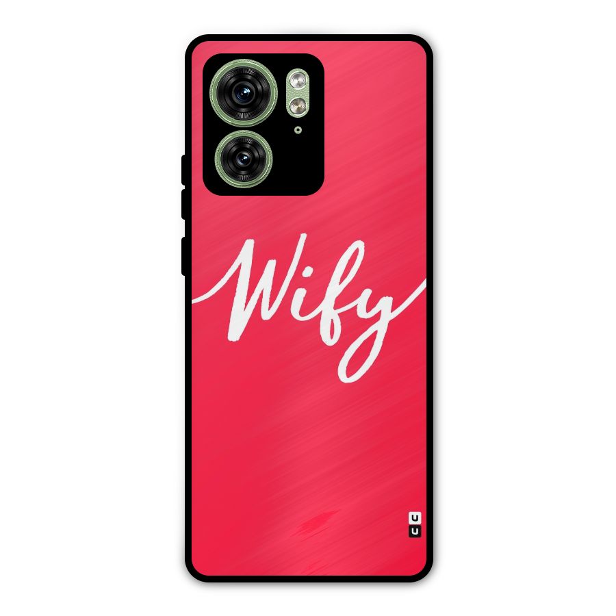 Wify Metal Back Case for Motorola Edge 40 5G