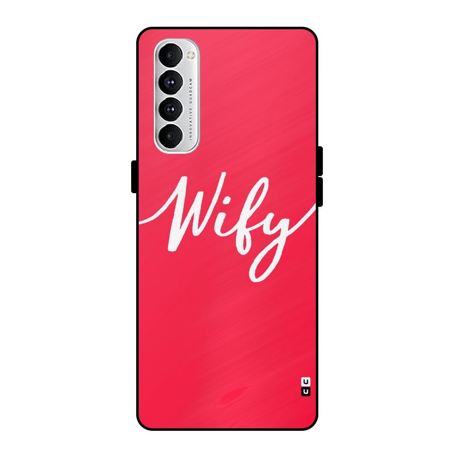Wify Metal Back Case for Oppo Reno4 Pro