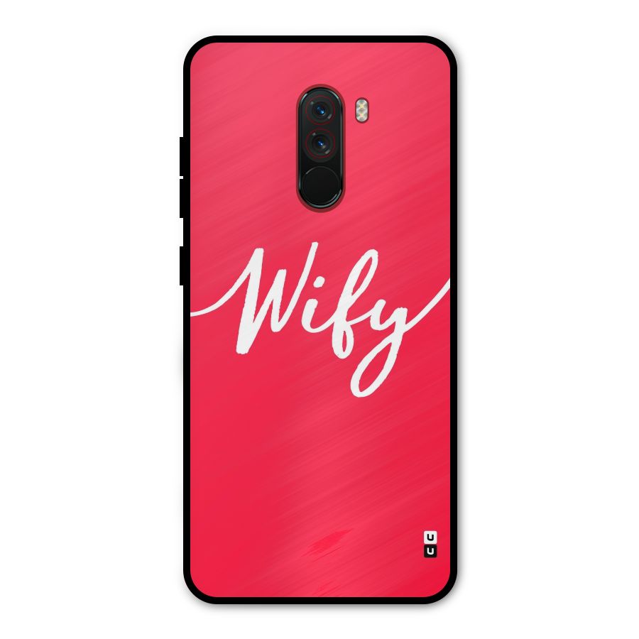 Wify Metal Back Case for Poco F1