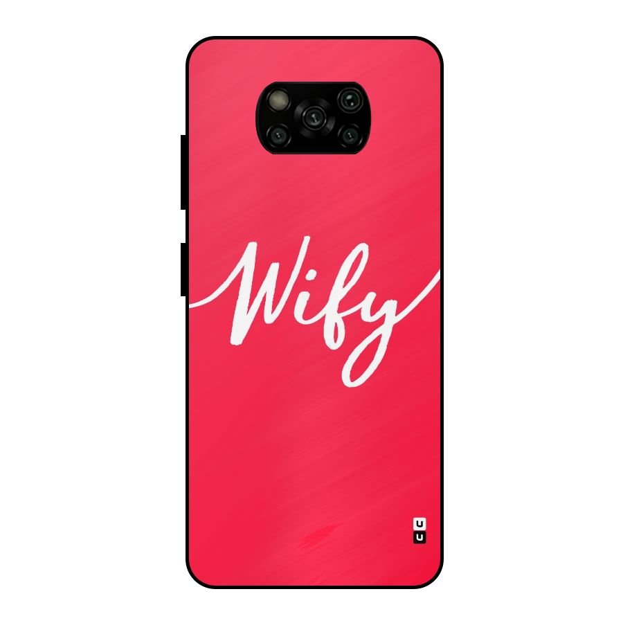 Wify Metal Back Case for Poco X3