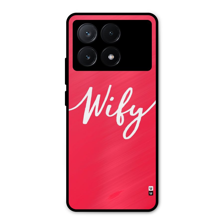 Wify Metal Back Case for Poco X6 Pro