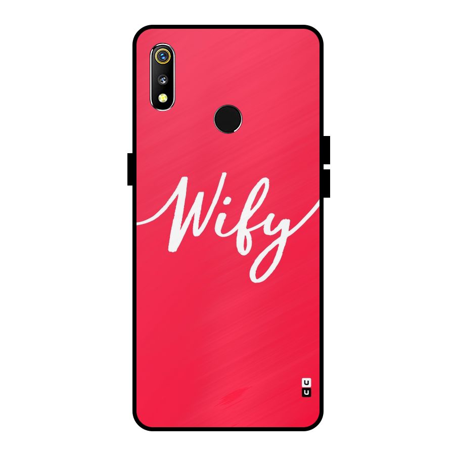 Wify Metal Back Case for Realme 3i