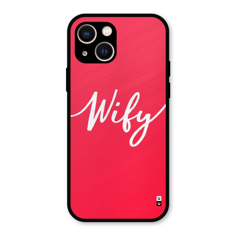 Wify Metal Back Case for iPhone 13