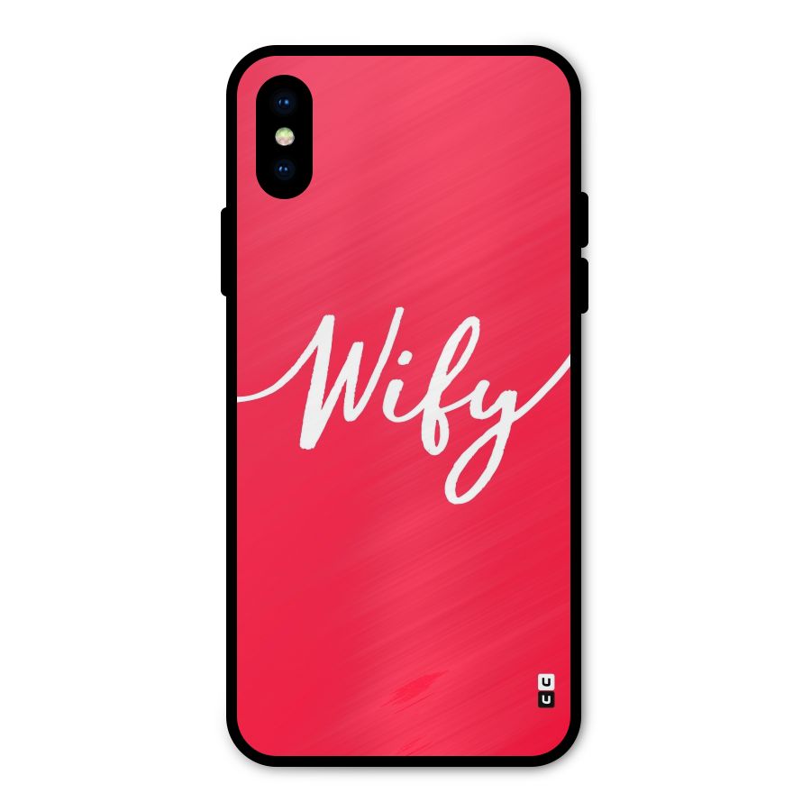 Wify Metal Back Case for iPhone XS