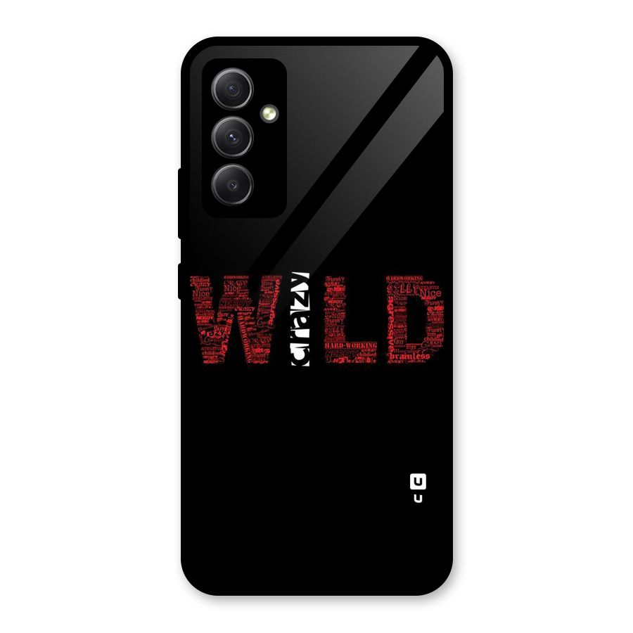 Wild Crazy Glass Back Case for Galaxy A34