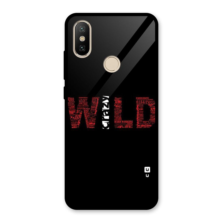 Wild Crazy Glass Back Case for Redmi A2