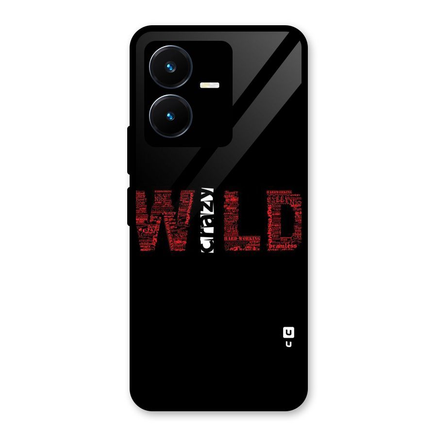 Wild Crazy Glass Back Case for Vivo Y22s