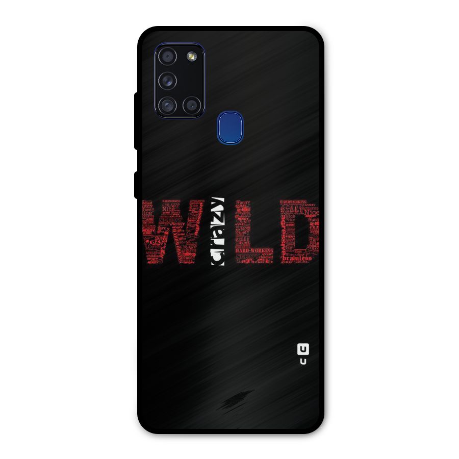 Wild Crazy Metal Back Case for Galaxy A21s