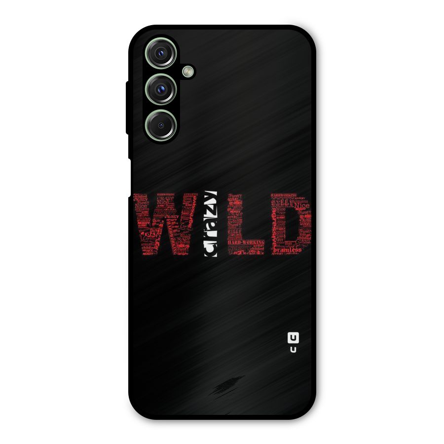 Wild Crazy Metal Back Case for Galaxy F34