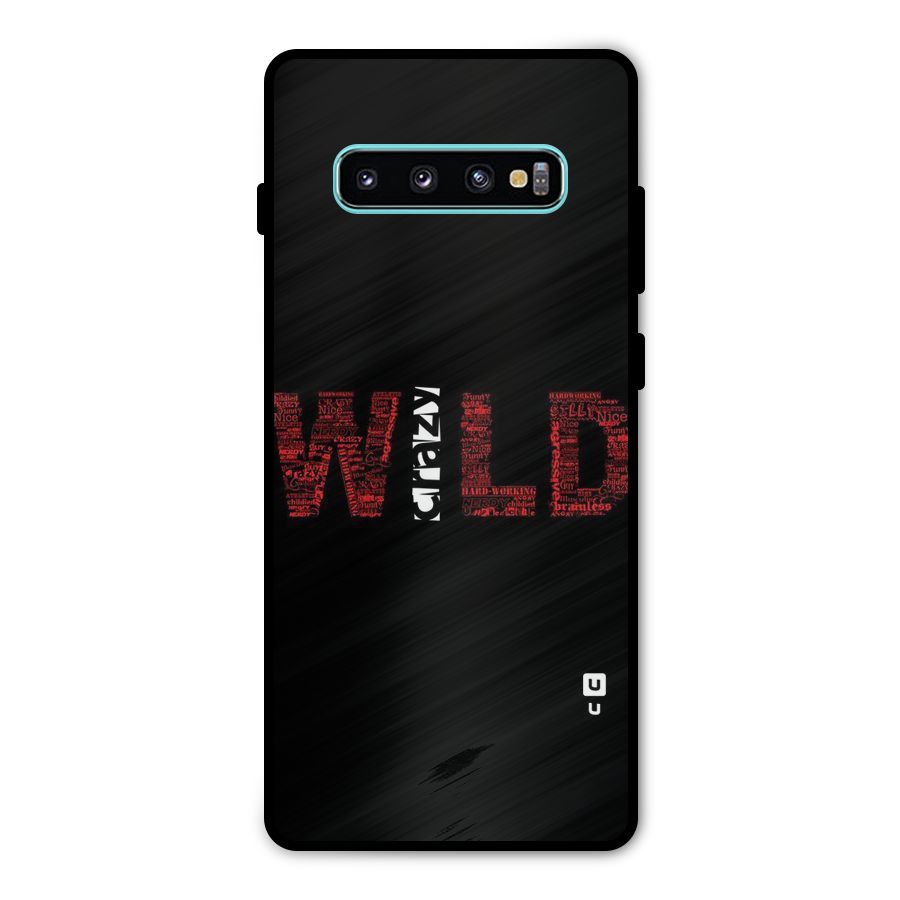 Wild Crazy Metal Back Case for Galaxy S10 Plus