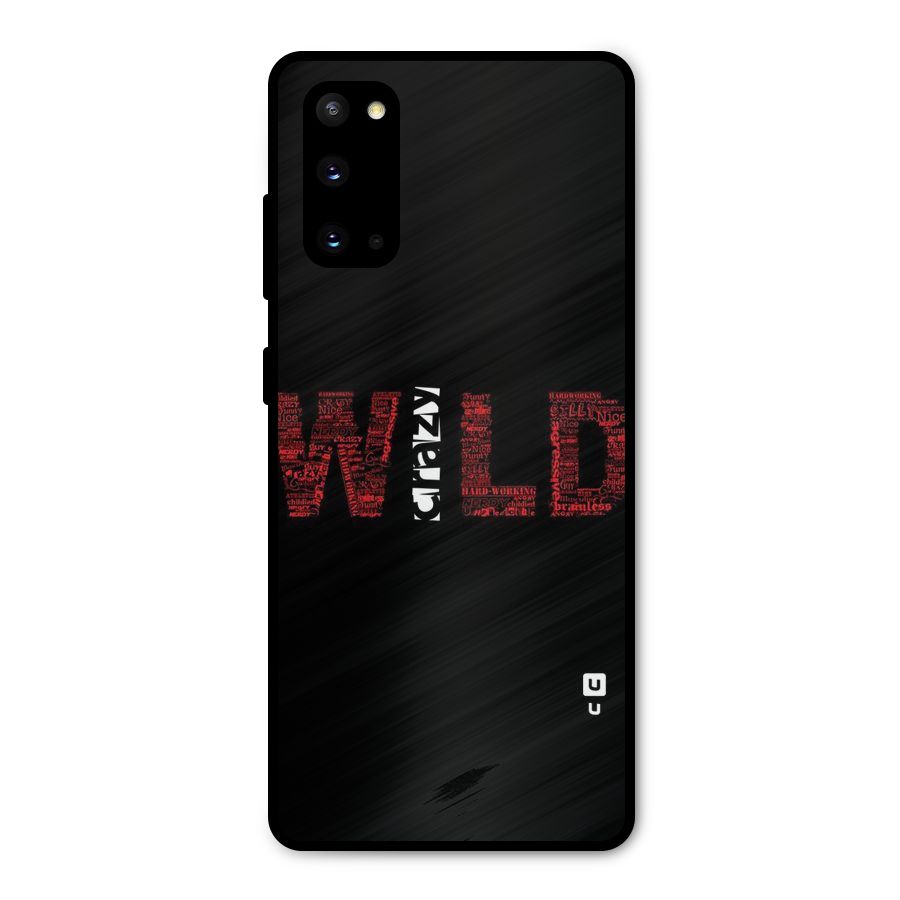 Wild Crazy Metal Back Case for Galaxy S20