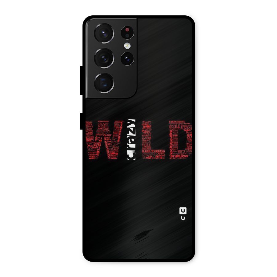 Wild Crazy Metal Back Case for Galaxy S21 Ultra 5G