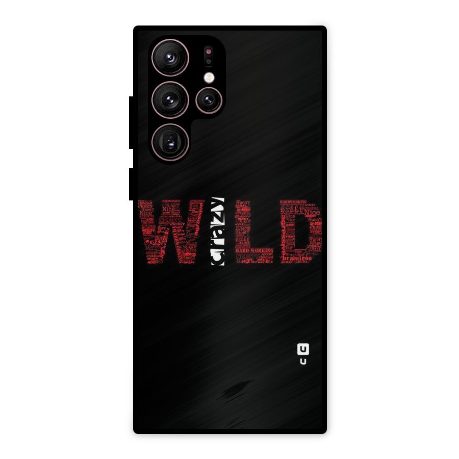 Wild Crazy Metal Back Case for Galaxy S22 Ultra 5G