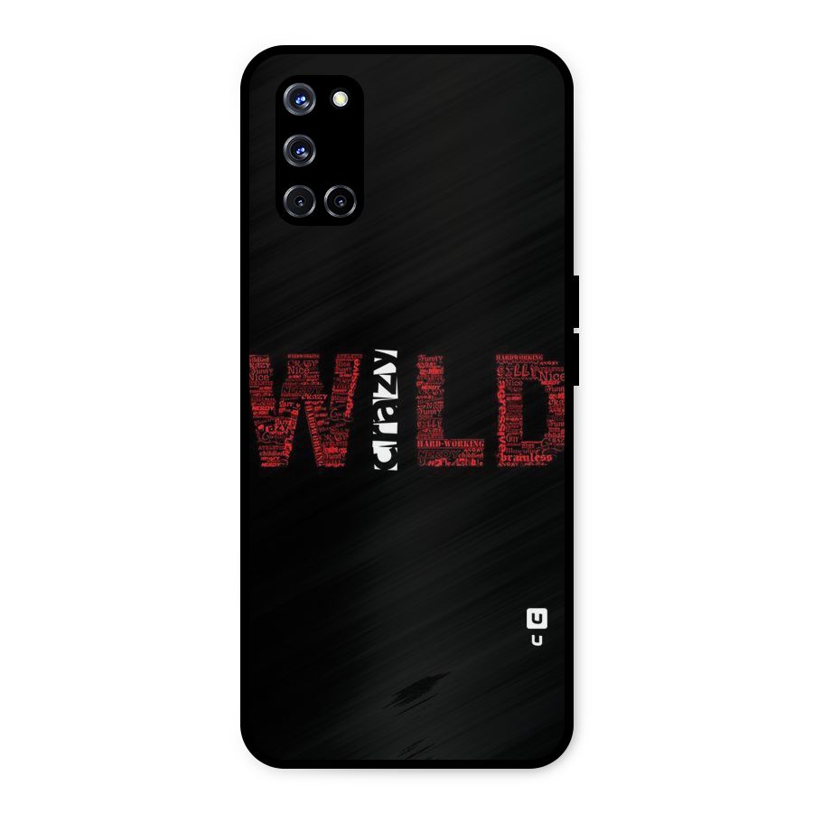 Wild Crazy Metal Back Case for Oppo A52
