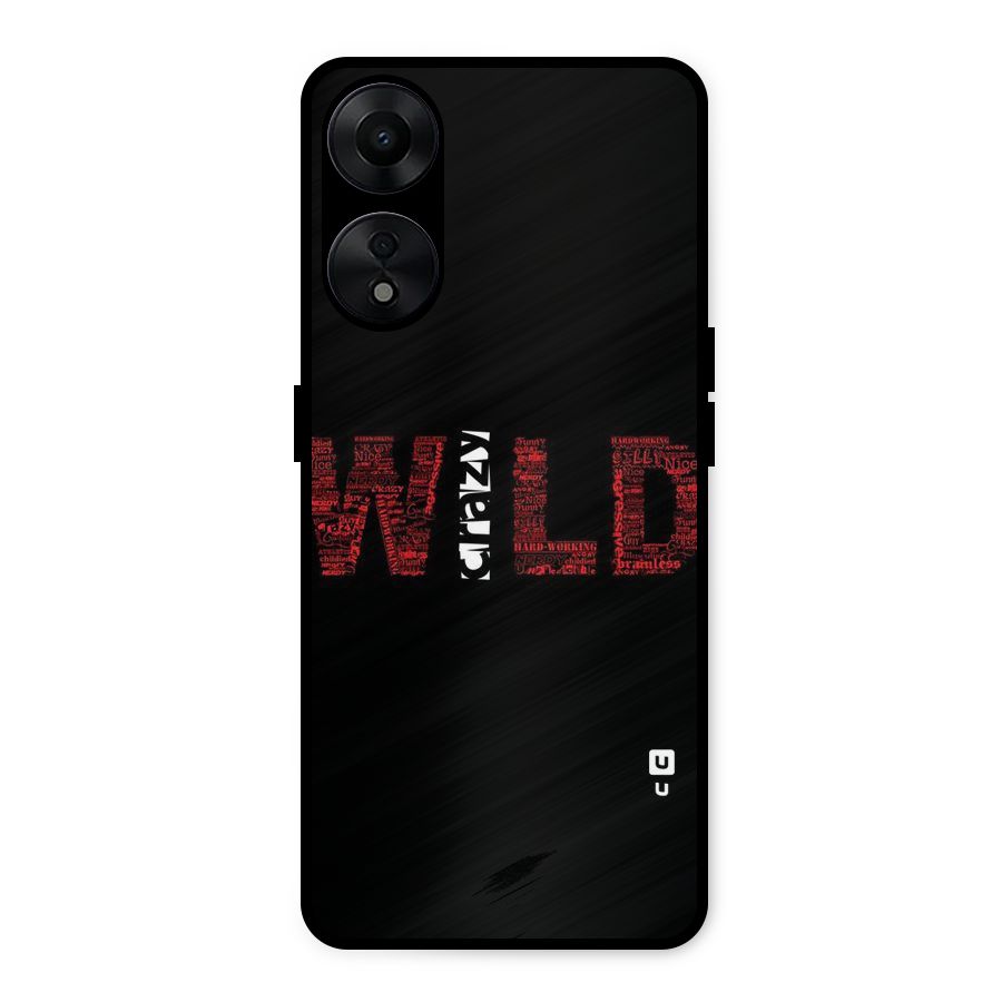 Wild Crazy Metal Back Case for Oppo A78 5G