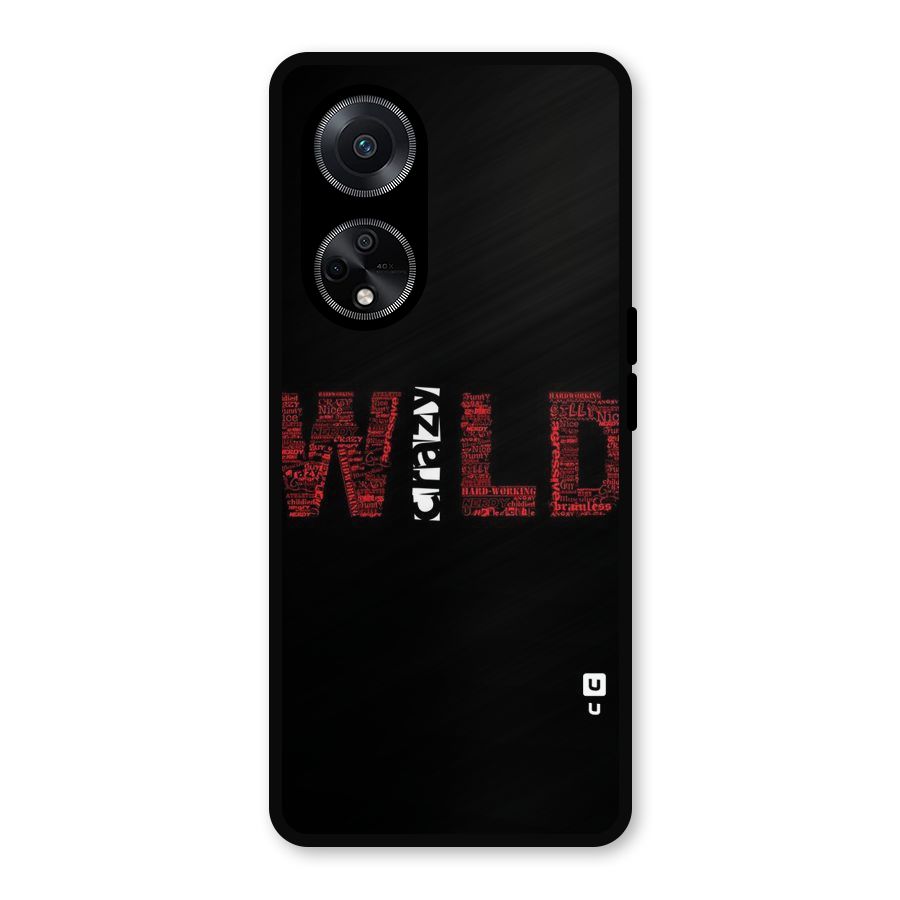 Wild Crazy Metal Back Case for Oppo F23
