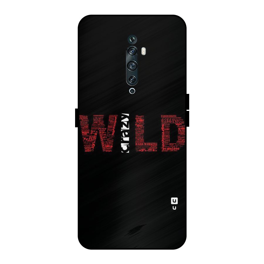 Wild Crazy Metal Back Case for Oppo Reno2 F