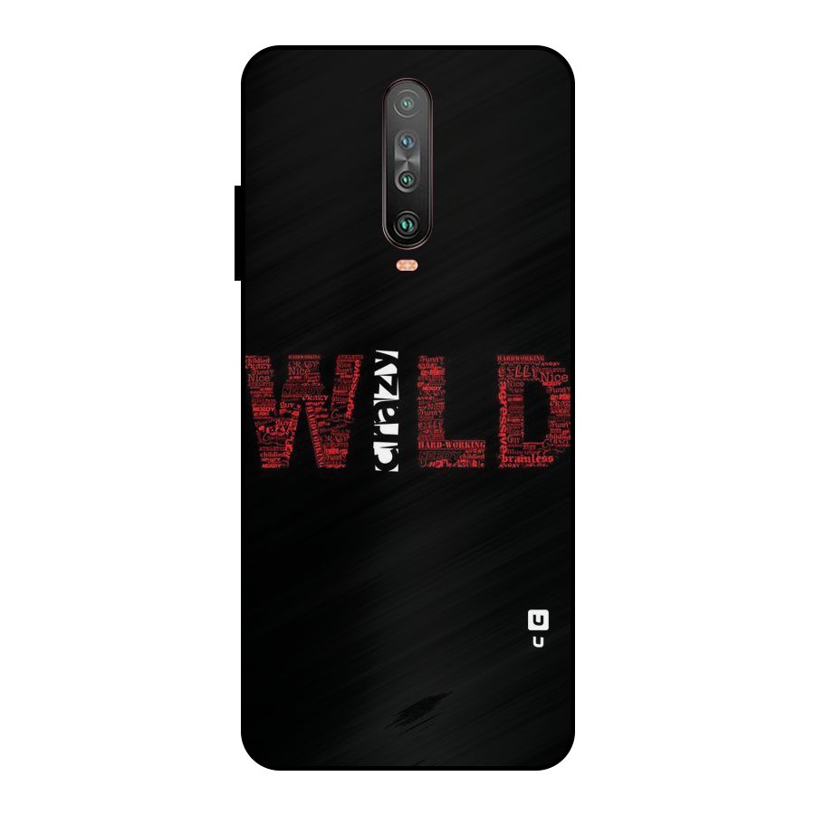 Wild Crazy Metal Back Case for Poco X2
