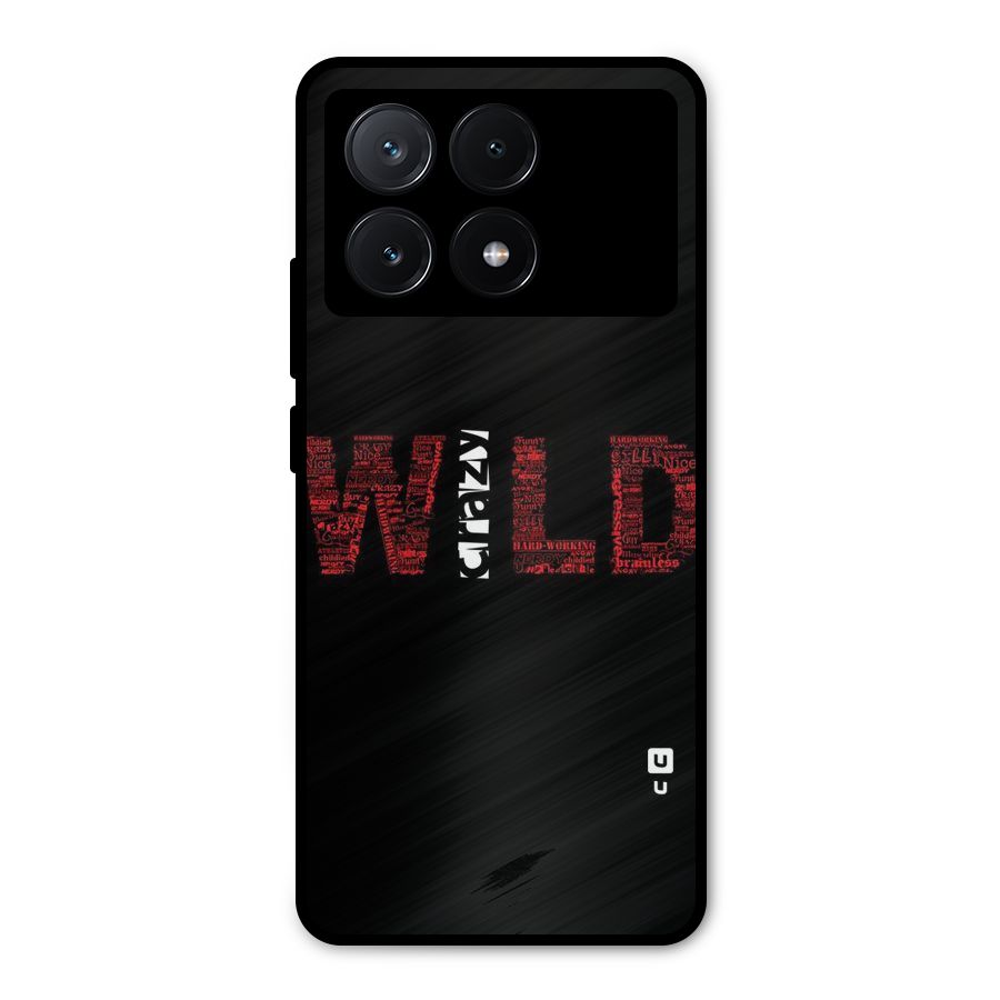 Wild Crazy Metal Back Case for Poco X6 Pro