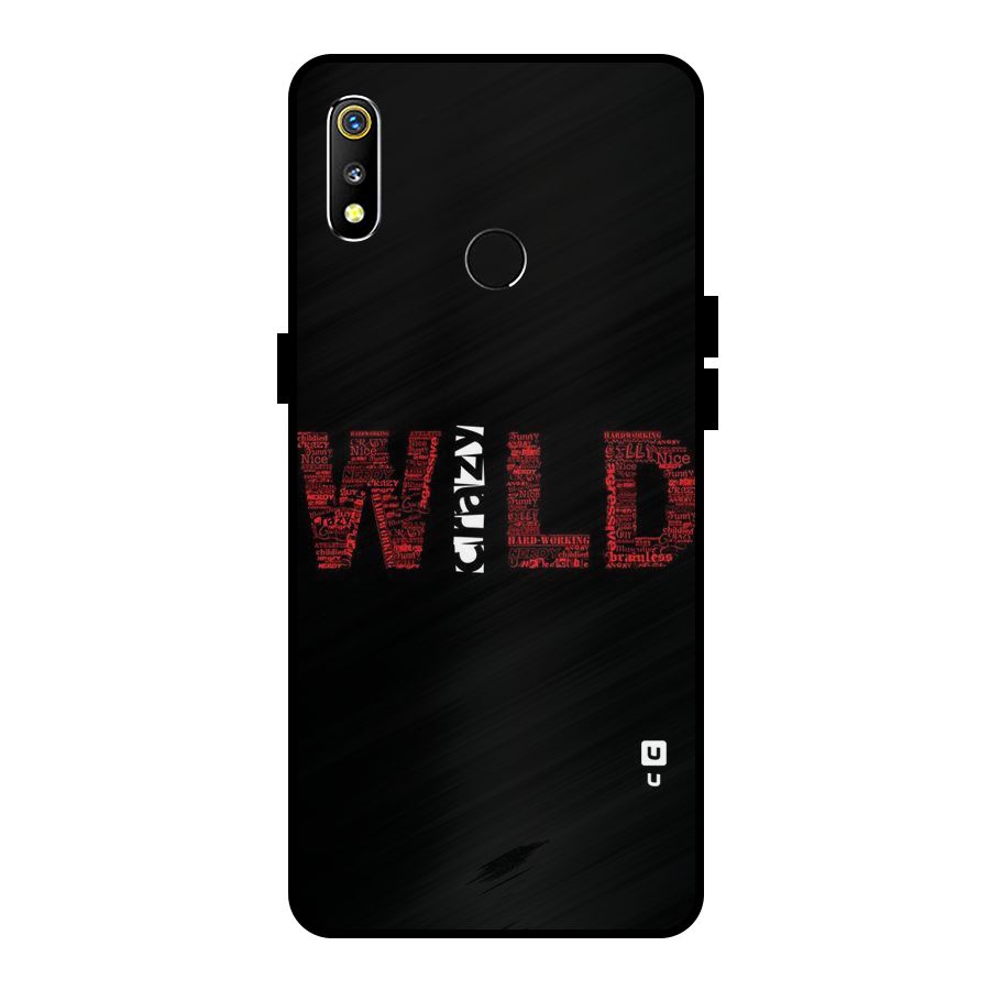 Wild Crazy Metal Back Case for Realme 3