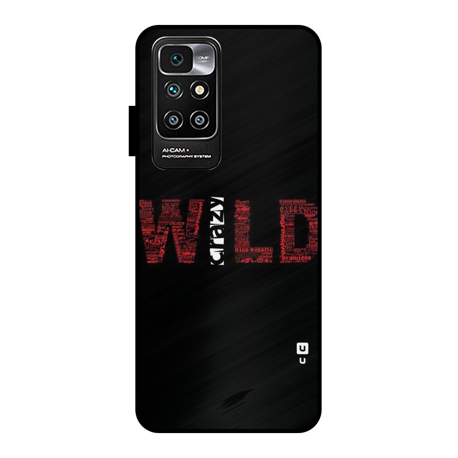 Wild Crazy Metal Back Case for Redmi 10 Prime