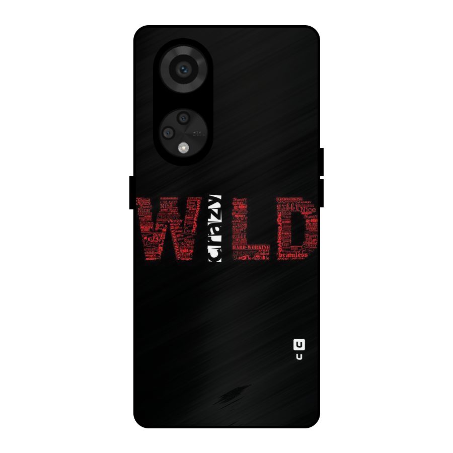 Wild Crazy Metal Back Case for Reno8 T 5G