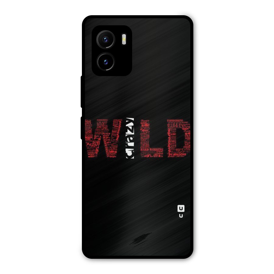 Wild Crazy Metal Back Case for Vivo Y15s