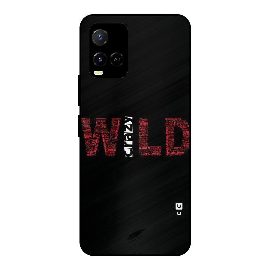 Wild Crazy Metal Back Case for Vivo Y21A
