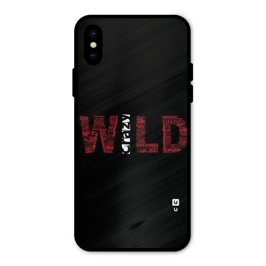 Wild Crazy Metal Back Case for iPhone X