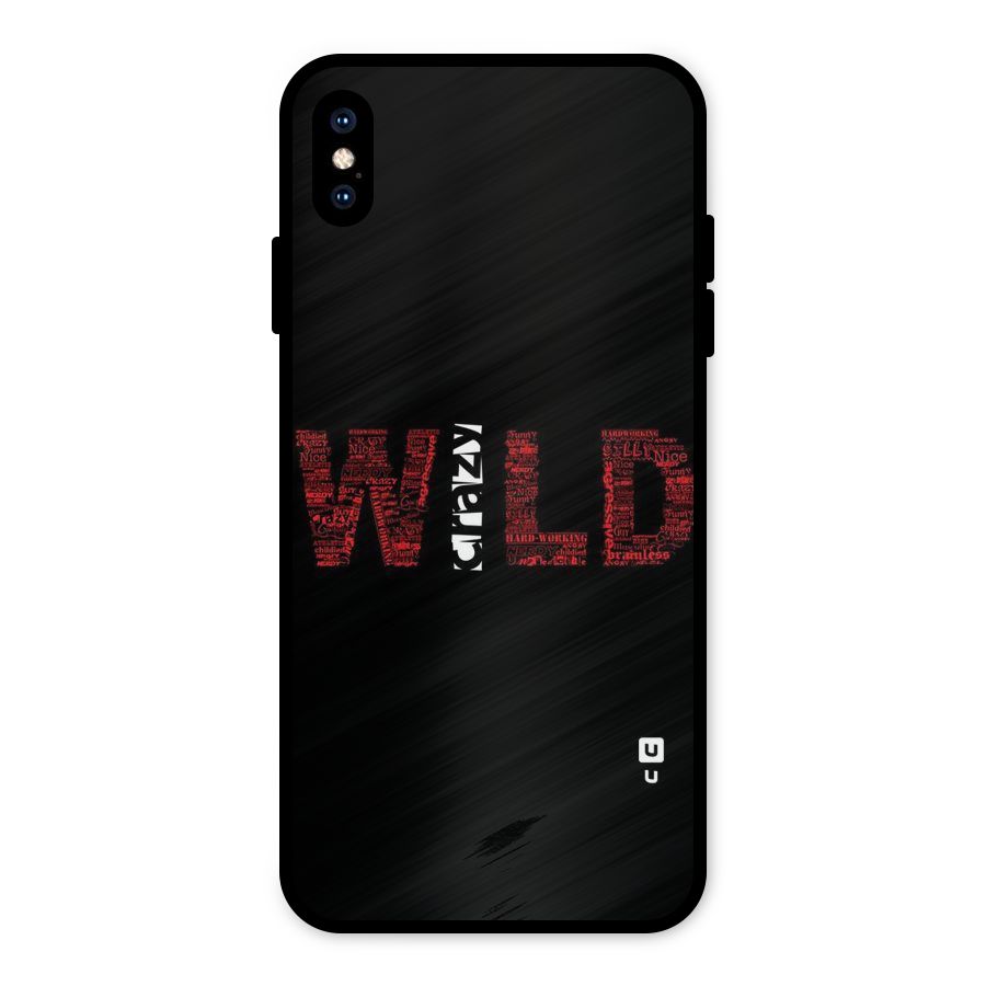 Wild Crazy Metal Back Case for iPhone XS Max