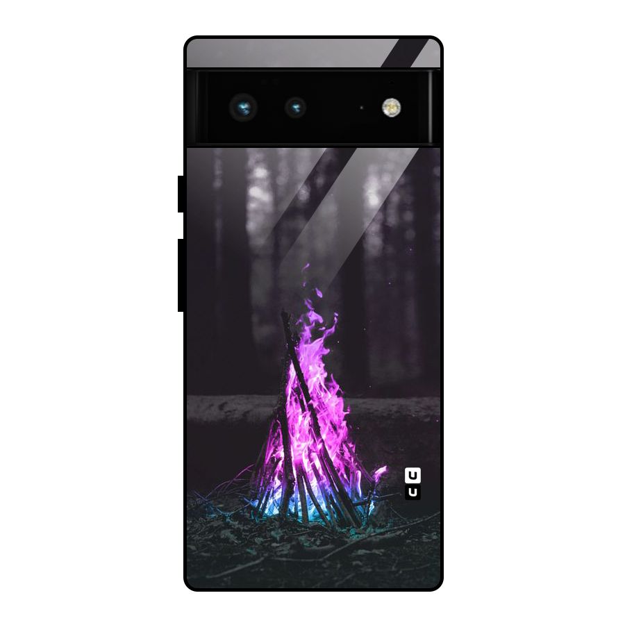 Wild Fire Glass Back Case for Google Pixel 6