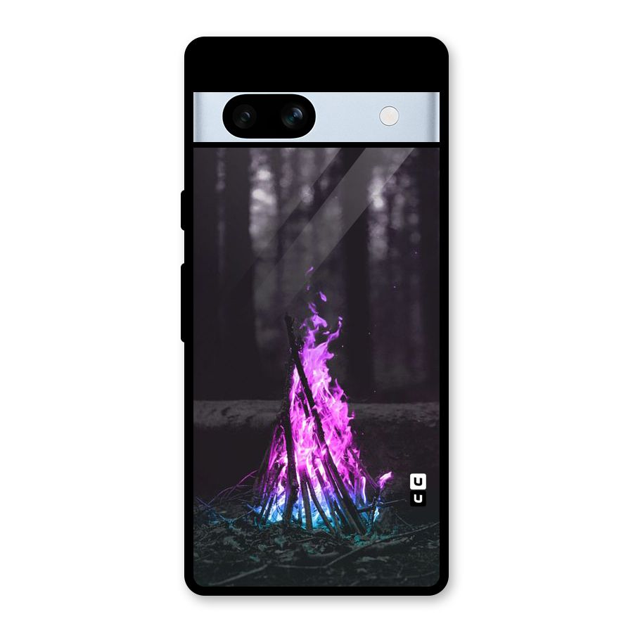 Wild Fire Glass Back Case for Google Pixel 7a