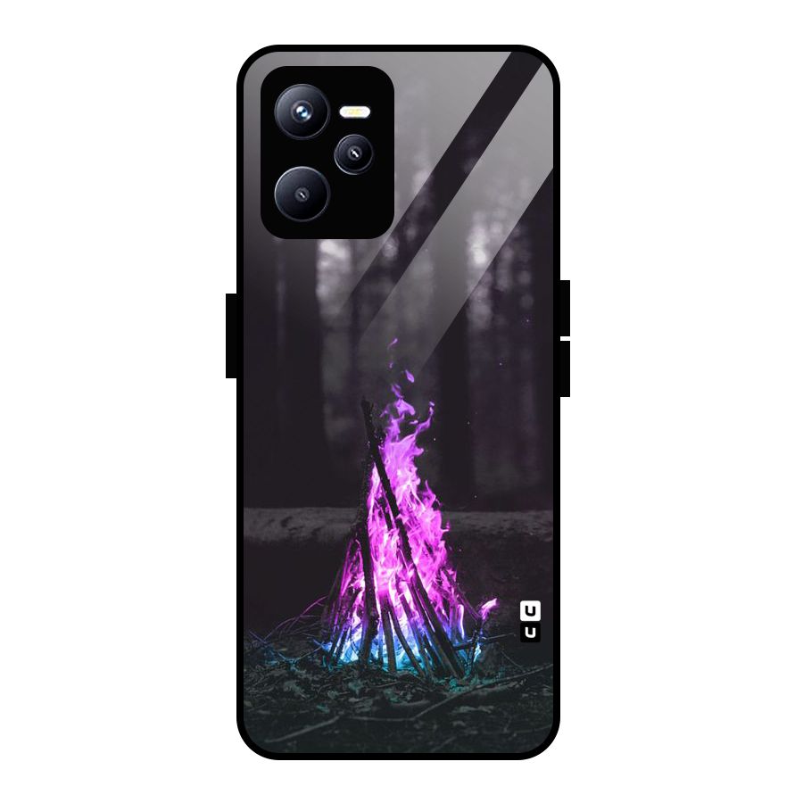 Wild Fire Glass Back Case for Realme C35