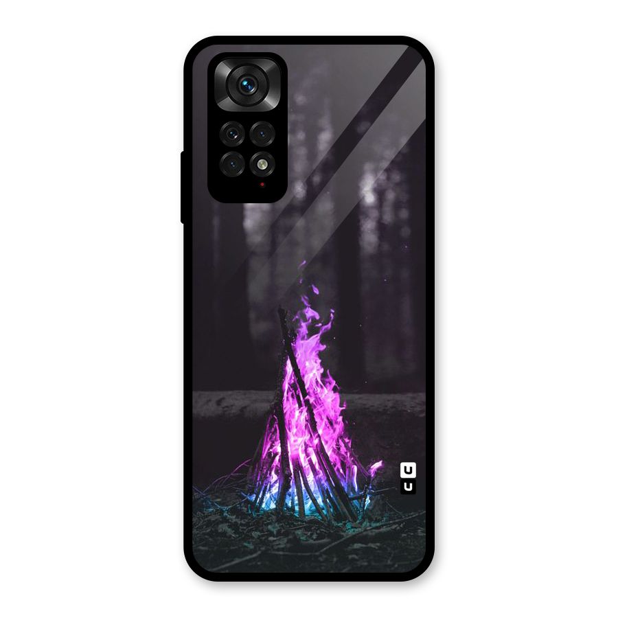 Wild Fire Glass Back Case for Redmi Note 11S